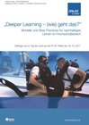 Buchcover "Deeper Learning - (wie) geht das?" Modelle und Best Practices für nachhaltiges Lernen im Hochschulbereich