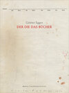 Buchcover Günter Egger – DER DIE DAS BÜCHER