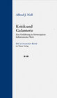 Buchcover Kritik und Galanterie