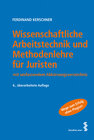 Buchcover Wissenschaftliche Arbeitstechnik und Methodenlehre für Juristen