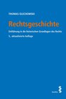 Buchcover Rechtsgeschichte