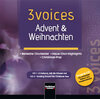 Buchcover 3 voices Advent & Weihnachten, Doppel-CD