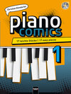 Buchcover piano comics 1, inkl. Audio-CD