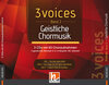 Buchcover 3 voices (Band 2) geistliche Chormusik (3-CD-Box)