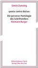 Buchcover 'poeta contra doctus' Die perverse Poetologie des Schriftstellers Hermann Burger