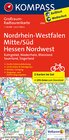 Buchcover KOMPASS Großraum-Radtourenkarte 3706 Nordrhein-Westfalen Mitte/Süd, Hessen Nordwest 1:125.000