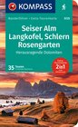 Buchcover KOMPASS Wanderführer Dolomiten 2, Kastelruth, Seiser Alm, Schlern, Rosengarten, 35 Touren