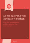 Buchcover Konsolidierung von Rechtsvorschriften