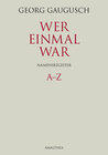 Buchcover Wer einmal war. Namensregister