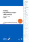 Buchcover FlexLex Public International Law Documents | Studium