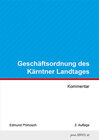 Buchcover Geschäftsordnung des Kärntner Landtages