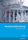 Buchcover Rechtsanwaltsordnung