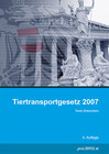 Buchcover Tiertransportgesetz 2007
