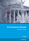 Buchcover E-Commerce-Gesetz