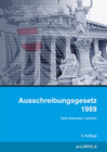 Buchcover Ausschreibungsgesetz 1989