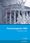 Buchcover Pensionsgesetz 1965