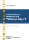 Buchcover Grundzüge des Italienischen Verfassungsrechts