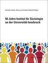 Buchcover 50 Jahre Institut für Soziologie an der Universität Innsbruck
