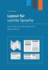 Buchcover Layout für Leichte Sprache