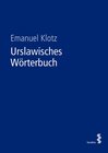 Buchcover Urslawisches Wörterbuch