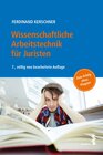 Buchcover Wissenschaftliche Arbeitstechnik für Juristen