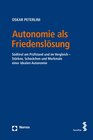 Buchcover Autonomie als Friedenslösung