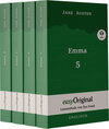 Buchcover Emma - Teile 5-8 (Buch + 4 MP3 Audio-CDs) - Lesemethode von Ilya Frank - Zweisprachige Ausgabe Englisch-Deutsch