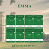 Buchcover Emma - Teile 1-8 (Buch + Audio-Online) - Lesemethode von Ilya Frank - Zweisprachige Ausgabe Englisch-Deutsch
