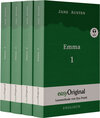 Buchcover Emma - Teile 1-4 (Buch + Audio-Online) - Lesemethode von Ilya Frank - Zweisprachige Ausgabe Englisch-Deutsch