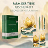 Buchcover Farm der Tiere Geschenkset - 2 Teile (Buch + Audio-Online) + Eleganz der Natur Schreibset Premium