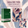 Buchcover Farm der Tiere Geschenkset - 2 Teile (Buch + Audio-Online) + Marmorträume Schreibset Basics