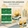 Buchcover Englisch für Anfänger Geschenkset - 4 Bücher (mit Audio-Online) + Eleganz der Natur Schreibset Premium