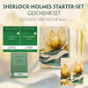 Buchcover The Adventures of Sherlock Holmes Starter-Paket Geschenkset (mit Audio-Online) + Eleganz der Natur Schreibset Basics