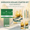 Buchcover The Adventures of Sherlock Holmes Starter-Paket Geschenkset (mit Audio-Online) + Eleganz der Natur Schreibset Premium