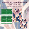 Buchcover Klassiker des 20. Jahrhunderts Geschenkset - 4 Bücher (mit Audio-Online) + Marmorträume Schreibset Premium