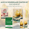 Buchcover Alice im Wunderland Starter-Paket Geschenkset - 2 Bücher (mit Audio-Online) + Eleganz der Natur Schreibset Basics