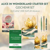 Buchcover Alice im Wunderland Starter-Paket Geschenkset - 2 Bücher (mit Audio-Online) + Eleganz der Natur Schreibset Premium