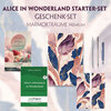 Buchcover Alice im Wunderland Starter-Paket Geschenkset - 2 Bücher (mit Audio-Online) + Marmorträume Schreibset Premium