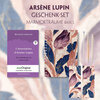 Buchcover Die Verhaftung von d’Arsène Lupin - Geschenkset (Buch + Audio-Online) + Marmorträume Schreibset Basics