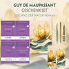 Buchcover Guy de Maupassant Geschenkset - 4 Bücher (mit Audio-Online) + Eleganz der Natur Schreibset Premium