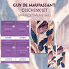 Buchcover Guy de Maupassant Geschenkset - 4 Bücher (mit Audio-Online) + Marmorträume Schreibset Basics