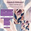 Buchcover Charles Perrault Geschenkset - 3 Bücher (mit Audio-Online) + Marmorträume Schreibset Basics