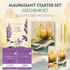 Buchcover Guy de Maupassant Starter-Paket Geschenkset 3 Bücher (mit Audio-Online) + Eleganz der Natur Schreibset Basics