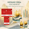 Buchcover Giovanni Verga Geschenkset - 3 Bücher (mit Audio-Online) + Eleganz der Natur Schreibset Premium