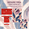 Buchcover Giovanni Verga Geschenkset - 3 Bücher (mit Audio-Online) + Marmorträume Schreibset Premium