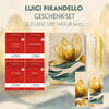 Buchcover Luigi Pirandello Geschenkset - 4 Bücher (mit Audio-Online) + Eleganz der Natur Schreibset Basics