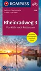 Buchcover KOMPASS Fahrrad-Tourenkarte Rheinradweg 3, von Köln nach Rotterdam 1:50.000