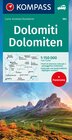 Buchcover KOMPASS Autokarte Dolomiti, Dolomiten, Dolomites 1:150.000