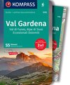 Buchcover KOMPASS guida escursionistica Val Gardena, Val di Funes, Alpe di Siusi, 55 itinerari