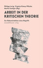 Buchcover Arbeit in der Kritische Theorie